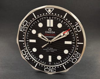 Omega Seamaster–inspired wall clock