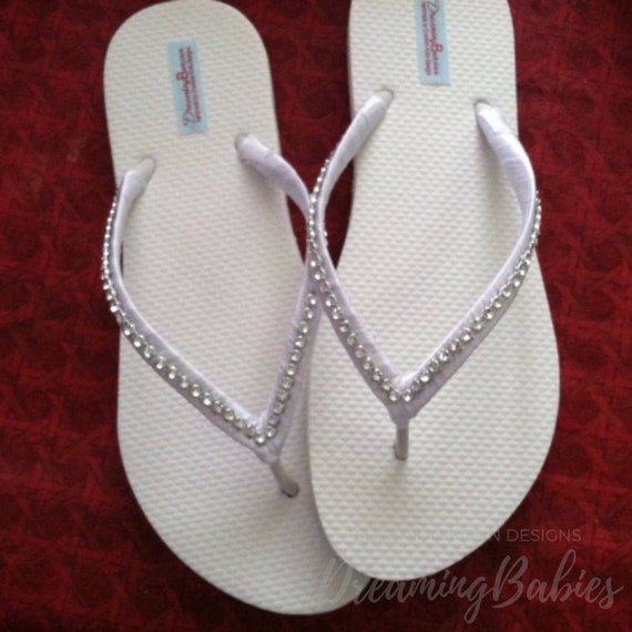 etsy bridal flip flops