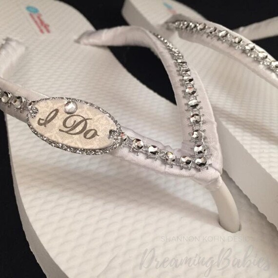 etsy wedding flip flops