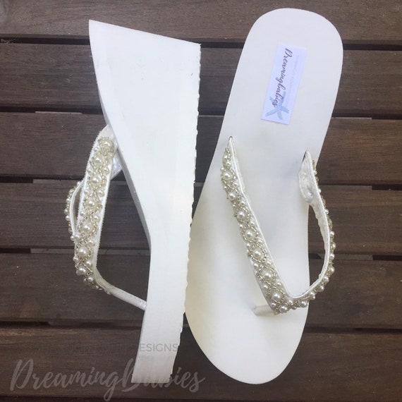 platform flip flops wedding