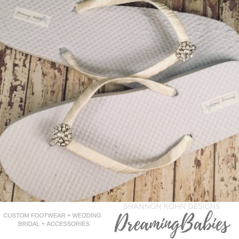 diamante flip flops wedding