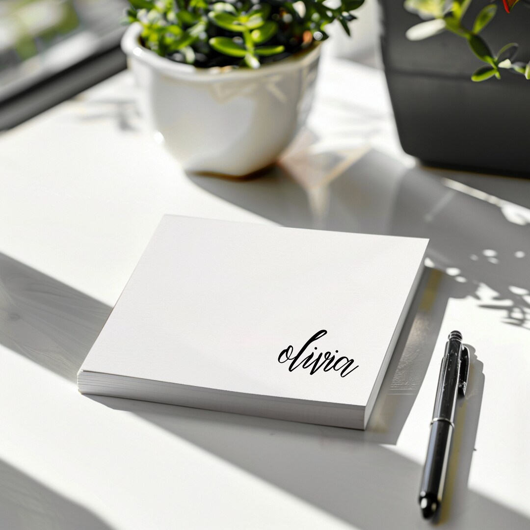 Personalized Name Sticky Note Post-it® Note Pads, Custom Name Teacher ...