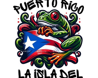 Puerto Rico Coqui La Isla Del Encanto (PNG) No Background