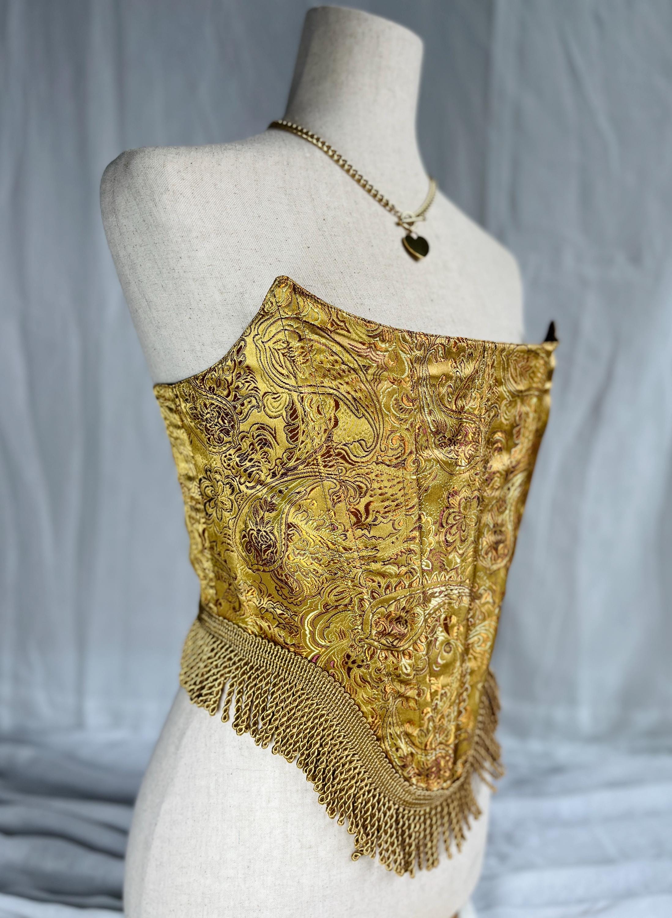 Brocade Gold Corset