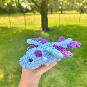 Crochet Dragon, plushie, stuffed animal, toy