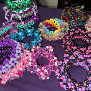 Personalisierte Kandi Manschetten - Rave Armband