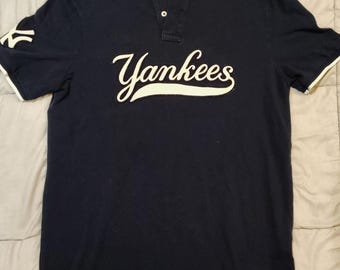 Polo Ralph Lauren Yankees Azul Marino Talla Mediana MLB Ajuste Clásico