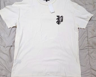 Camiseta gótica Purple Brand P XL color crema BNWT Streetwear