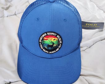 Gorra de camionero azul Polo Ralph Lauren, nueva con etiquetas, de malla, con cierre ajustable y logo. Estilo urbano, regalo ideal para hombres y mujeres. Gorra de camionero informal de verano para hombre.
