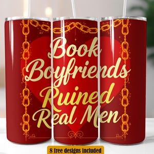 SMUT Reader Tumbler Design, Book Lover 20 oz Skinny Tumbler Wrap Sublimation Design, PNG, Instant Digital Download