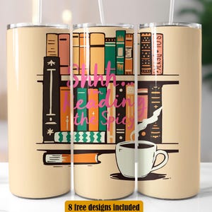 SMUT Reader Tumbler Design, Book Lover 20 oz Skinny Tumbler Wrap Sublimation Design, PNG, Instant Digital Download