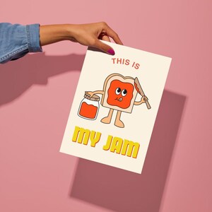 This Is My Jam ウォールプリント | デジタルダウンロード | レトロなウォールデコレーション | かわいいウォールアート | ポスター | ファンキーなキッチンデコレーション | 印刷可能なアート
