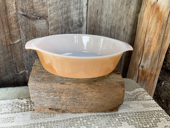 Vintage Fire King Peach Luster Bowls: Anchor Hocking Ovenware Set
