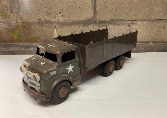 Former Marx Lumar US Army Carrier Pressed Steel Transport Truck