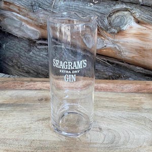 Seagram&#39;s Gin Water Pitcher, Seagram&#39;s Bar Pitcher #5088.