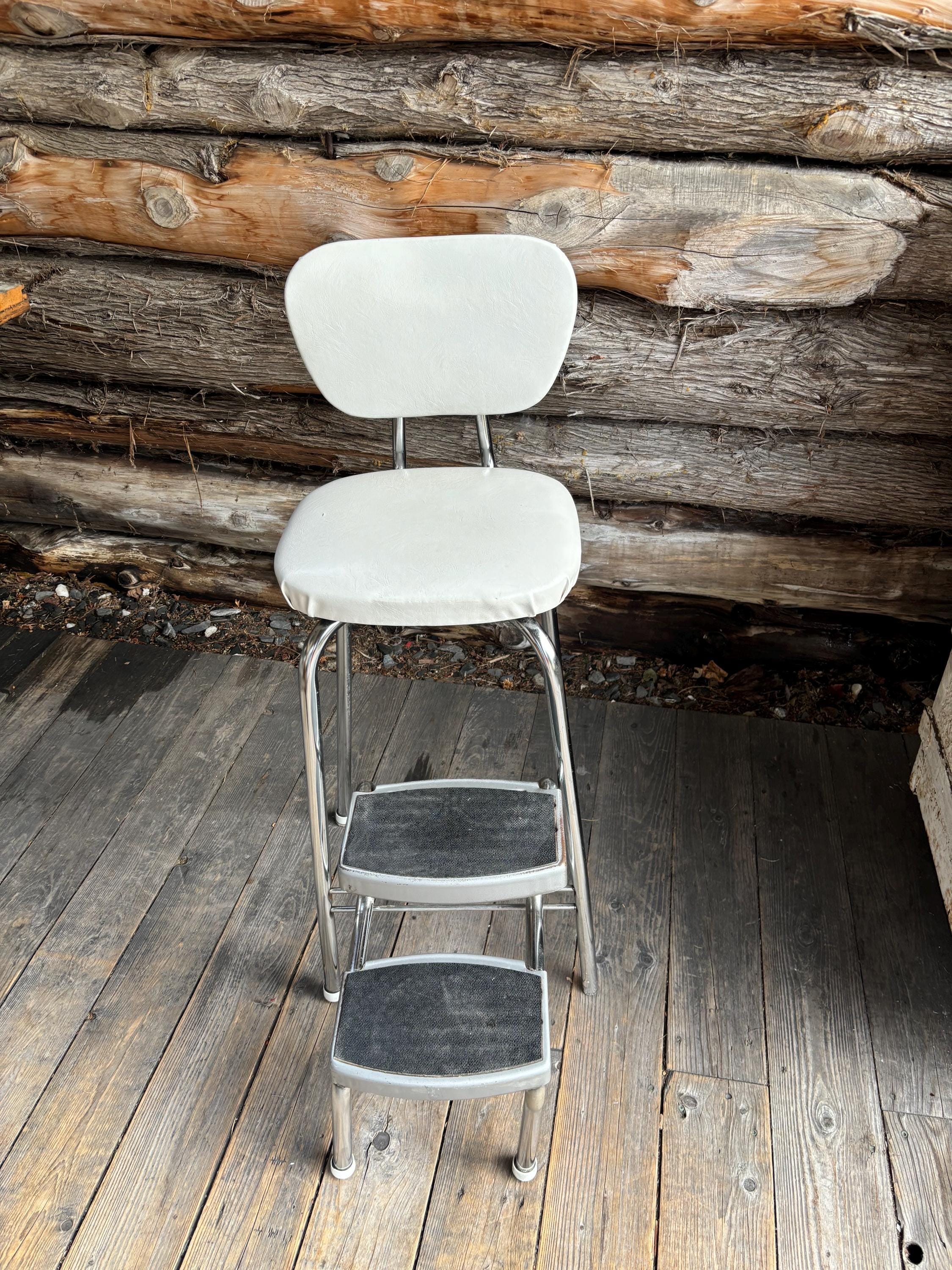 Folding Step Antique Metal Step Stool Vintage Metal Step Stool