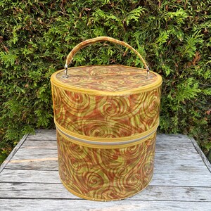 Vintage, Bag Master Hat Box, Zipper, Rond suitcase.