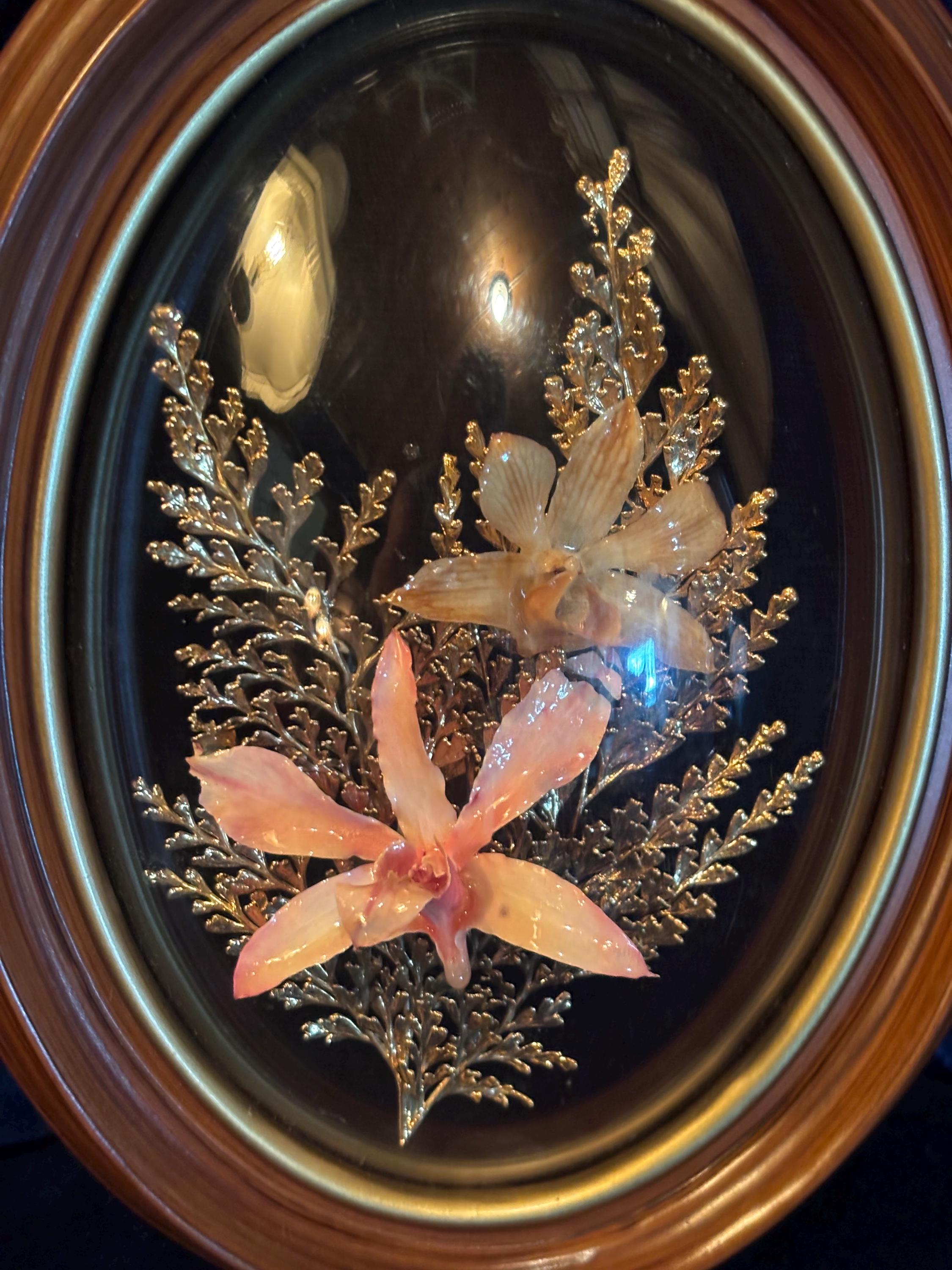 CHOOSE… Flora Hawaii Framed 24K Gold Dipped Tropical Flower Domed