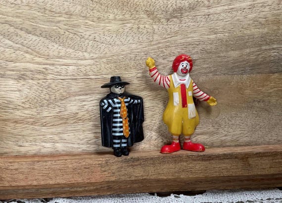 Vintage 1985 Mcdonald's Ronald Mcdonald & Zorro Figurine - Etsy