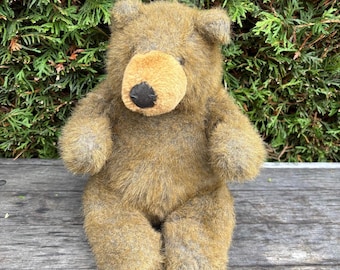 Russ Berrie Great Grizzly Bear Plush 14 Inch Tall Stuffed Animal