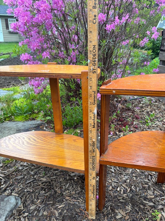 イギリス ヴィンテージ ハーフムーン コンソールテーブル サイドテーブル MCM ヴィンテージ ハーフムーン 木製サイドテーブル、コンソール