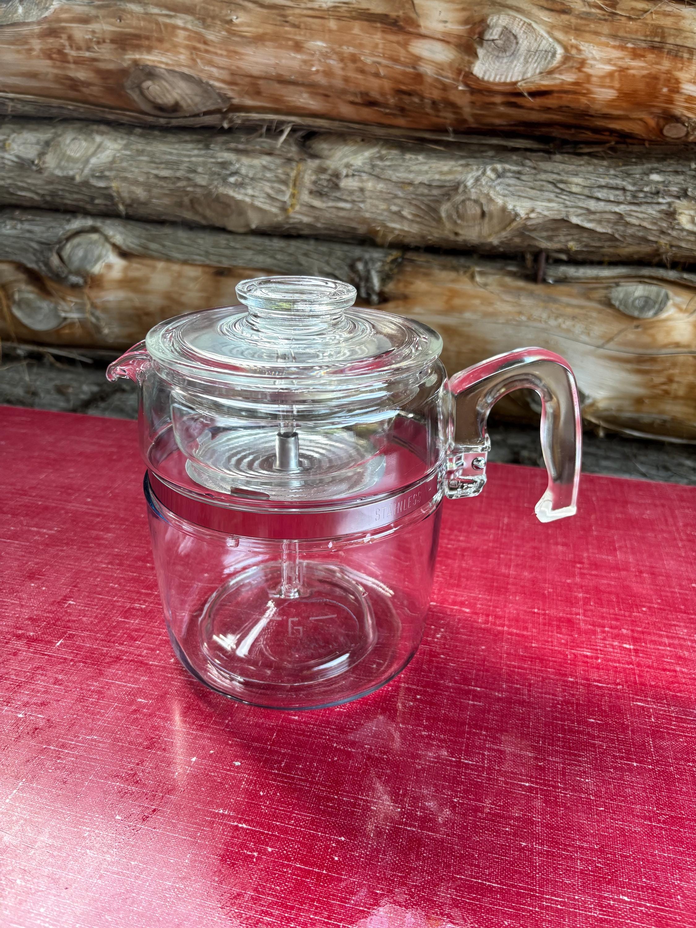 パイレックスパーコレーターポット ヴィンテージ パイレックス パーコレーター コーヒーポット 9カップ