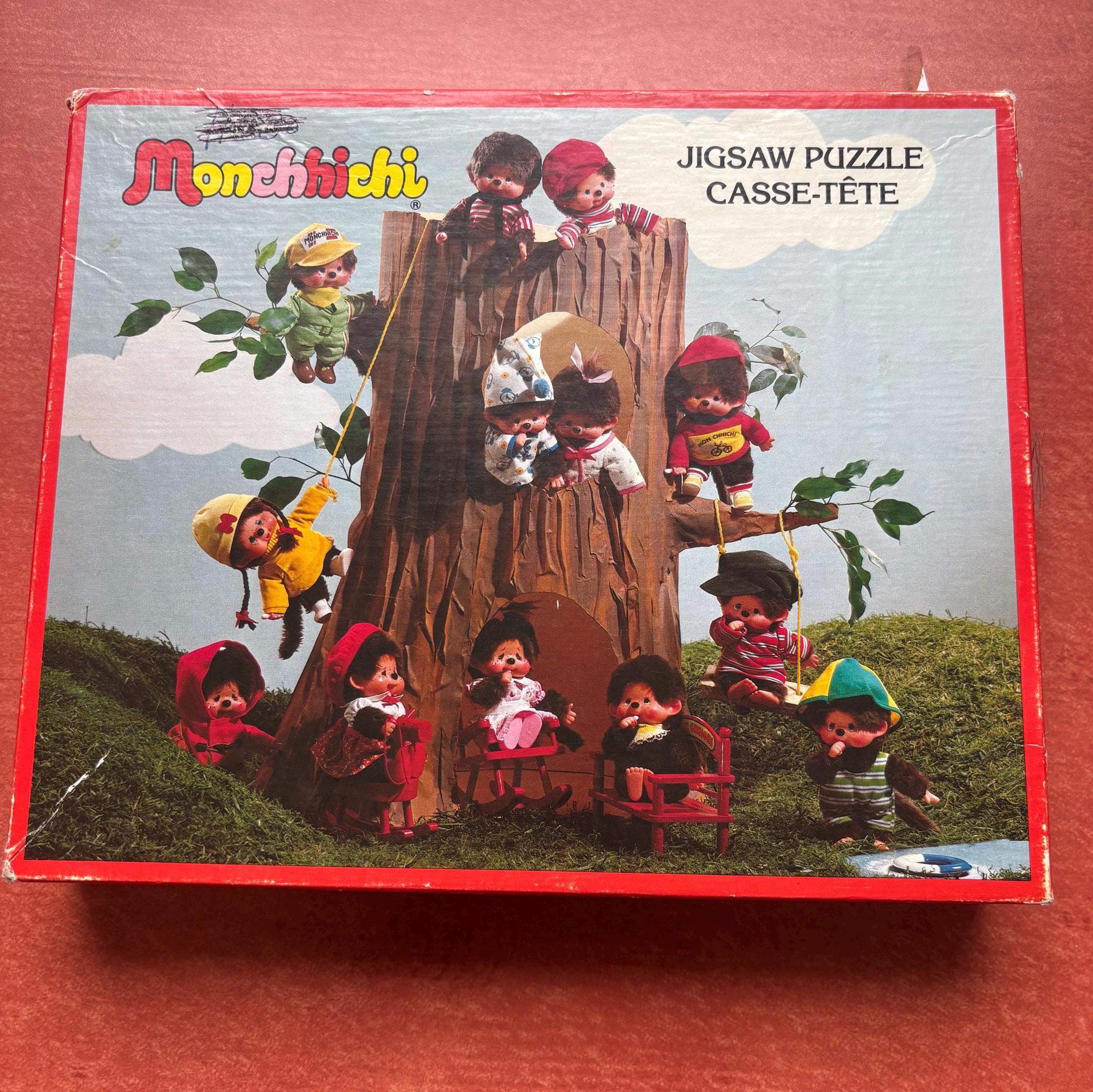 Vintage Monchhichi Jigsaw Puzzle, 60 Pieces COMPLETE, Retro