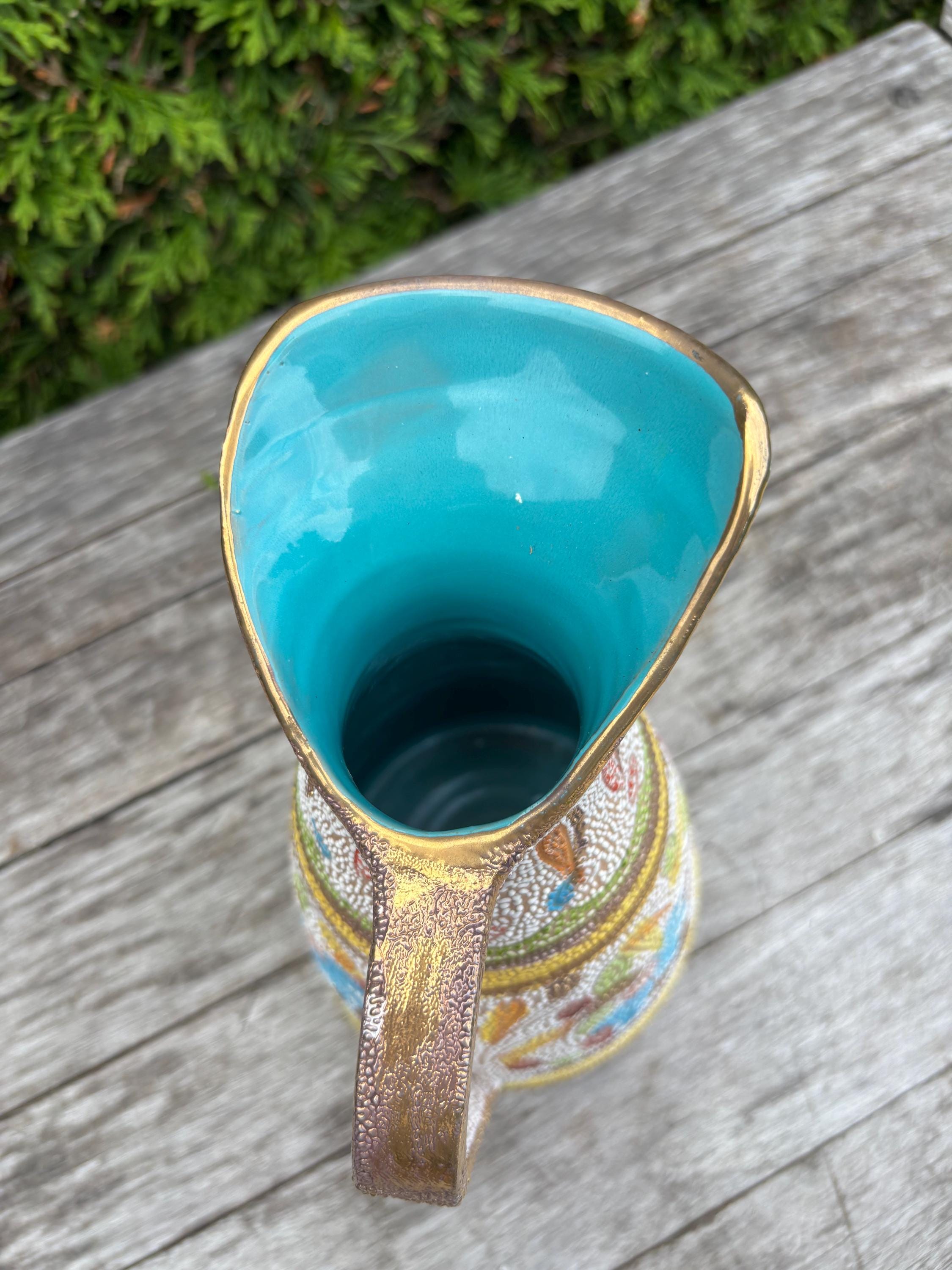 ミッドセンチュリーのピッチャー。イタリア、Fratelli Fanciullacci 社