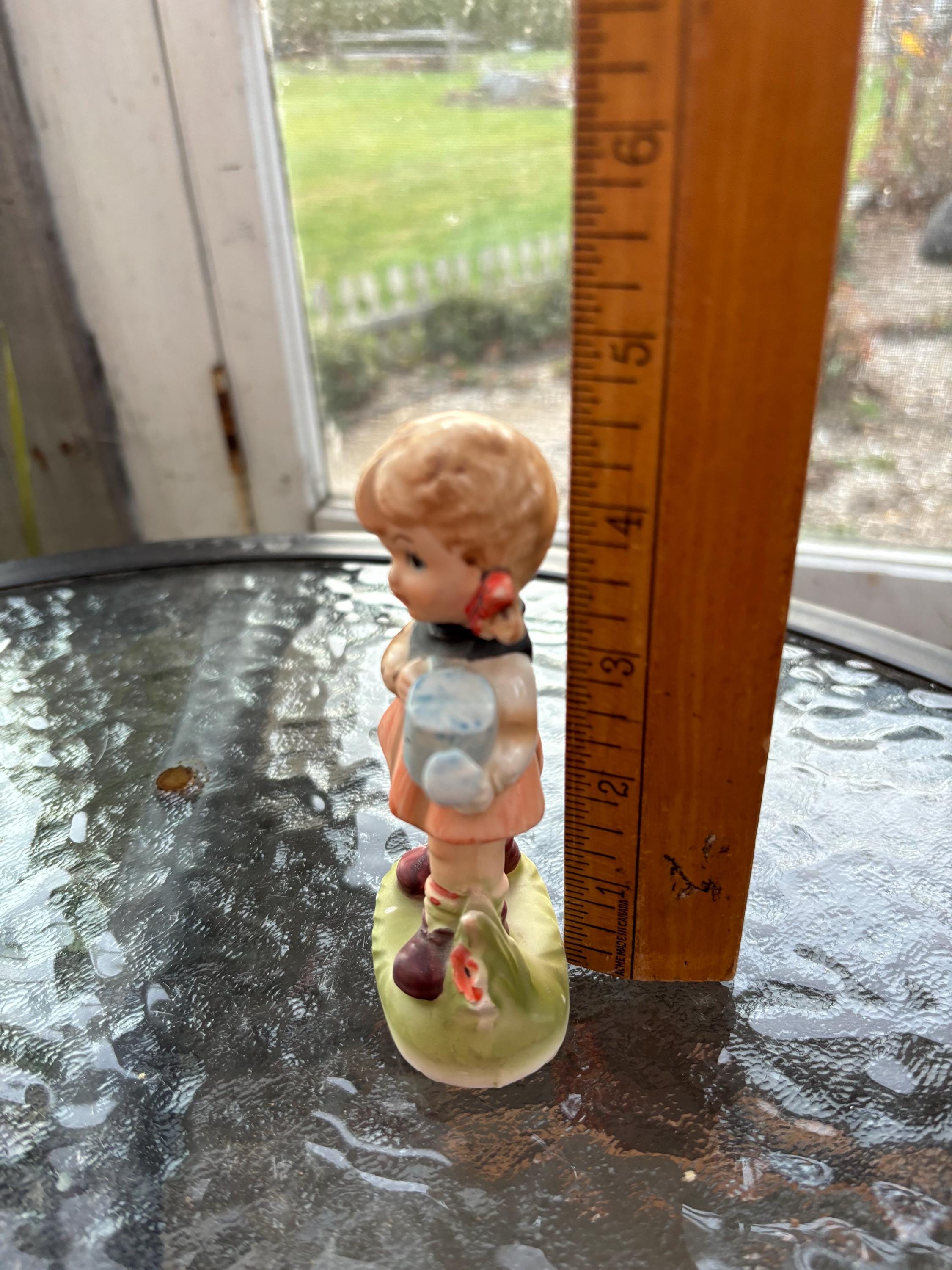 Vintage Japan Hand Painted Little Girl Figurine - Ceramic