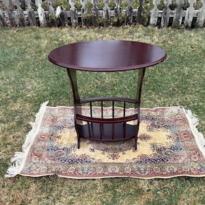 Vintage Side Table With Magazine Rack - Etsy Canada