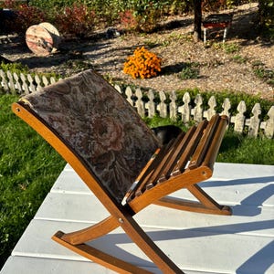 Repose-pieds english vintage/ tabouret à bascule/ Support de repos-pieds, repos-pieds de salon/