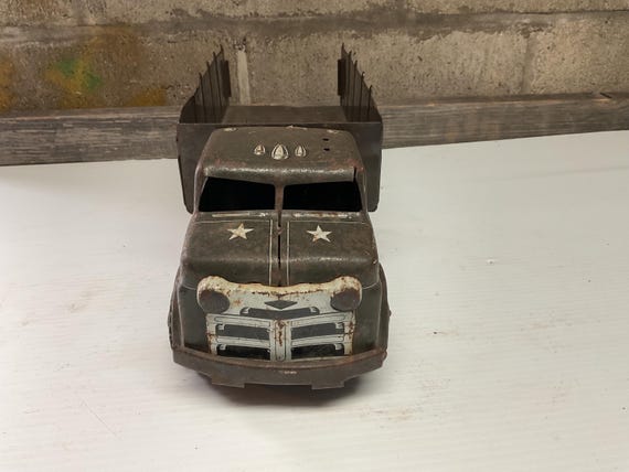 Former Marx Lumar US Army Carrier Pressed Steel Transport Truck