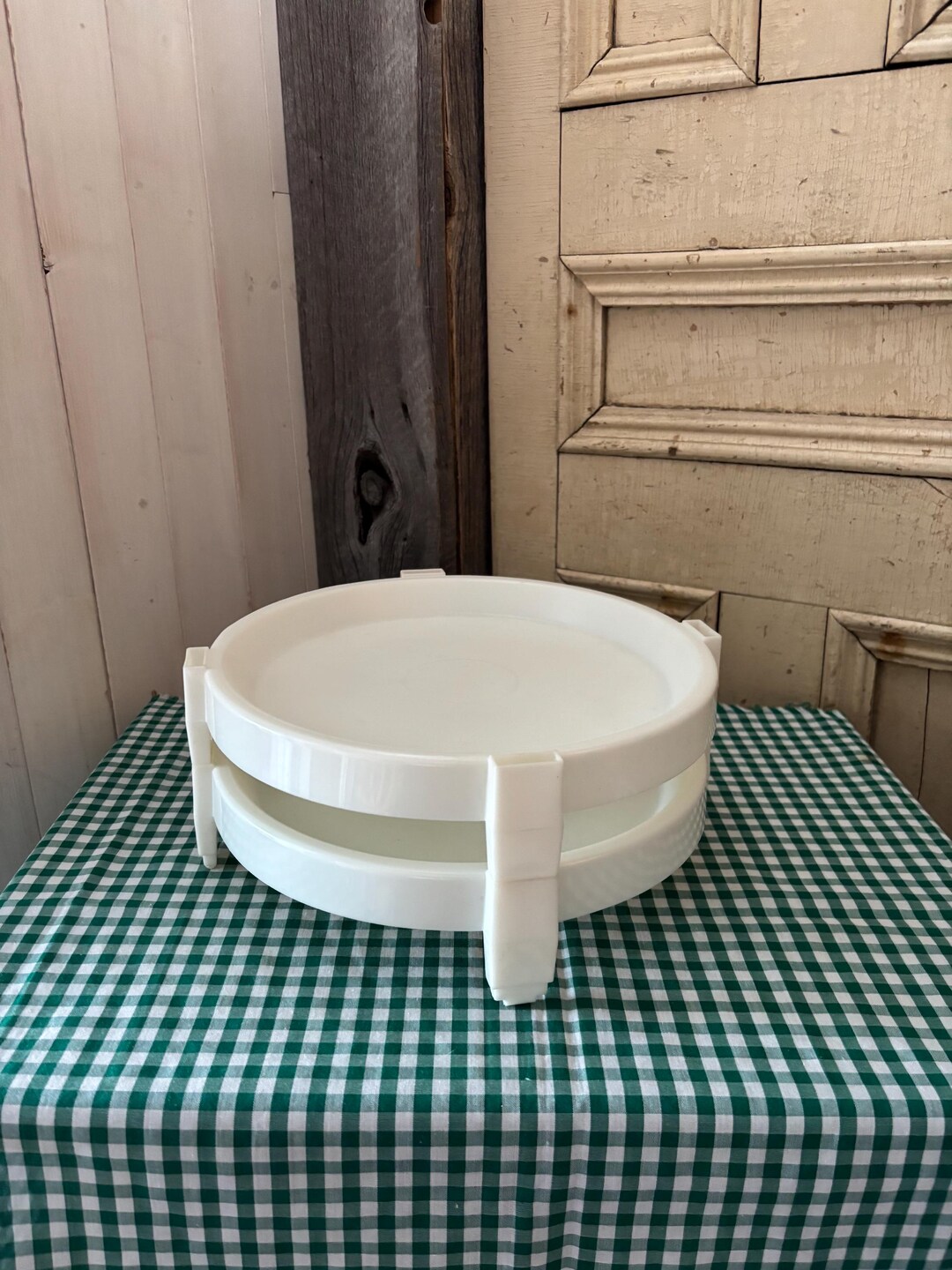 Stand Tupperware Vintage Tupperware Divide-a-rack, Two-piece Pie Stand, 1970s Tupperware ...