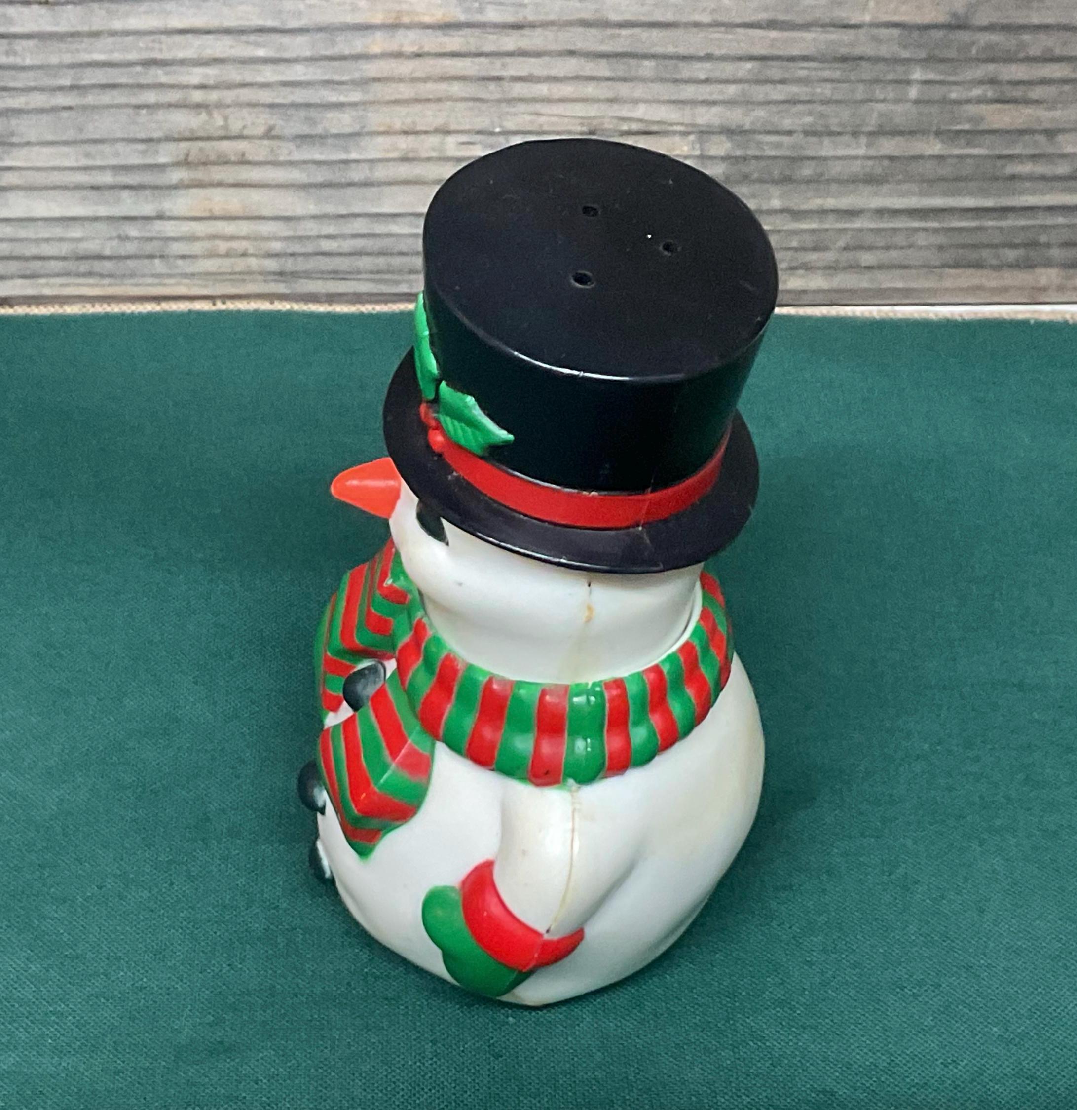 Avon Rising Snowman Vintage Avon Frosty the Snowman Salt and Pepper Shakers - Head and Body ...