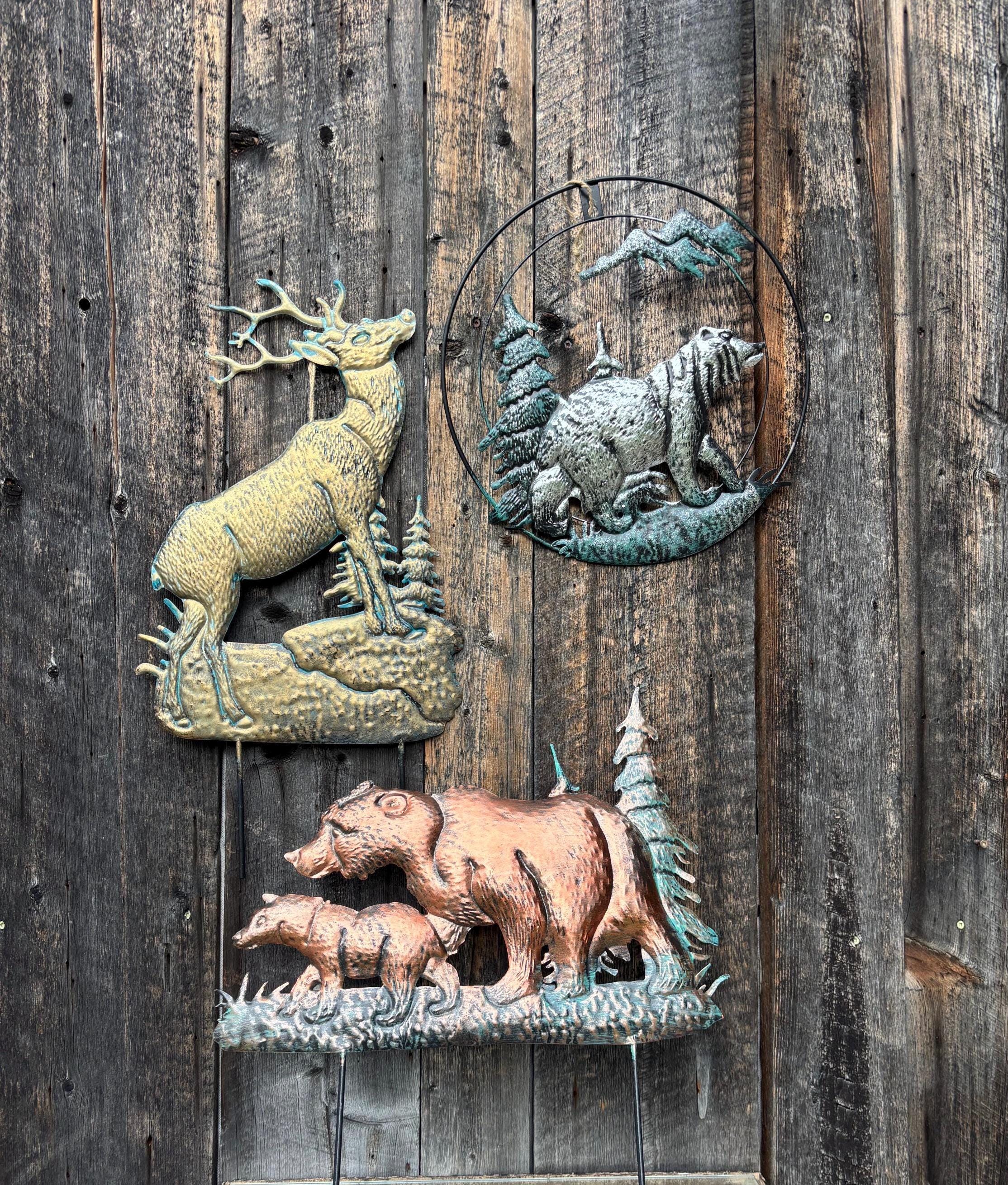 WJQQ Décoration Murale en Fer Forgé, Ornements Muraux d'art
