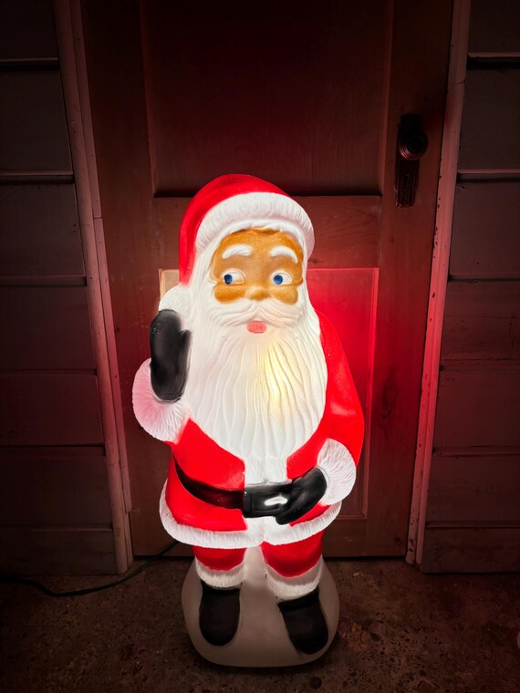 ヴィンテージ 32インチ ウェービングサンタクロース ブローモールド