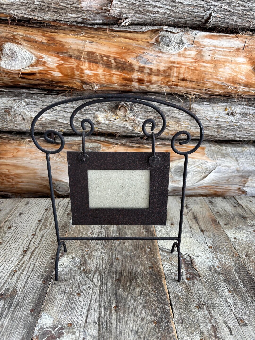 Vintage Iron Swinging Photo Frame, 80s Iron Photo Frame, Chic Decor. - Etsy