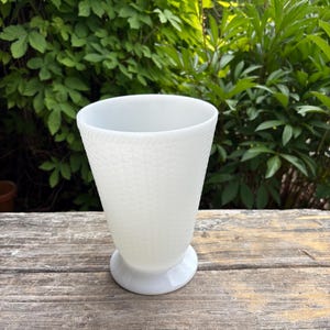 Milk Glass Vase for Flowers Vase Vintage Vase Decor Vase Large Vase White Vase Wedding Vase Centerpiece Vase Bouquet Vase Antique Vase Tall.