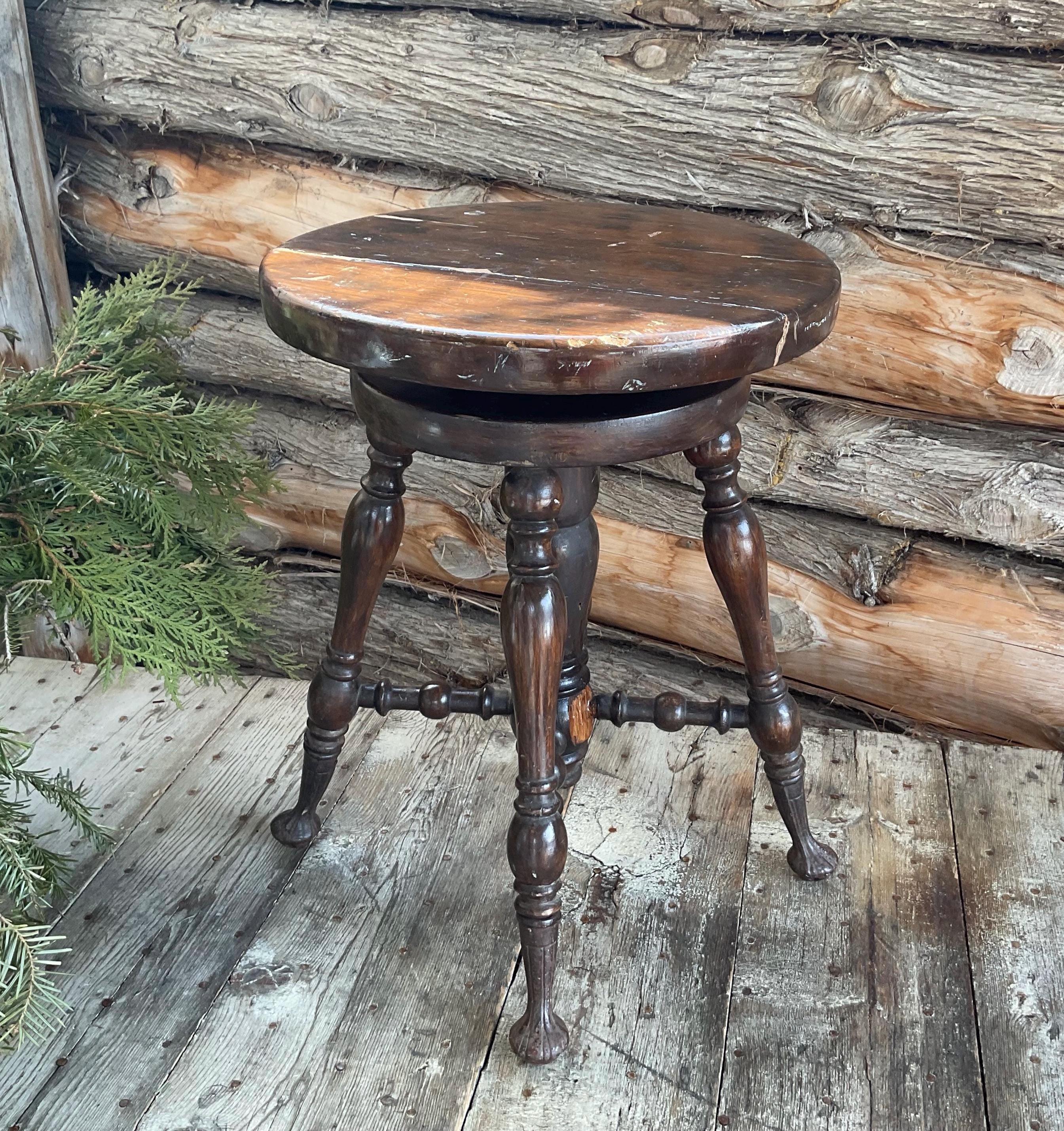 Antique piano stool - Etsy 日本