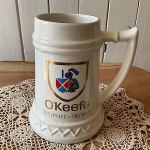 Vintage Mid Century O&#39;Keefe Beer Mug Trophy Stein