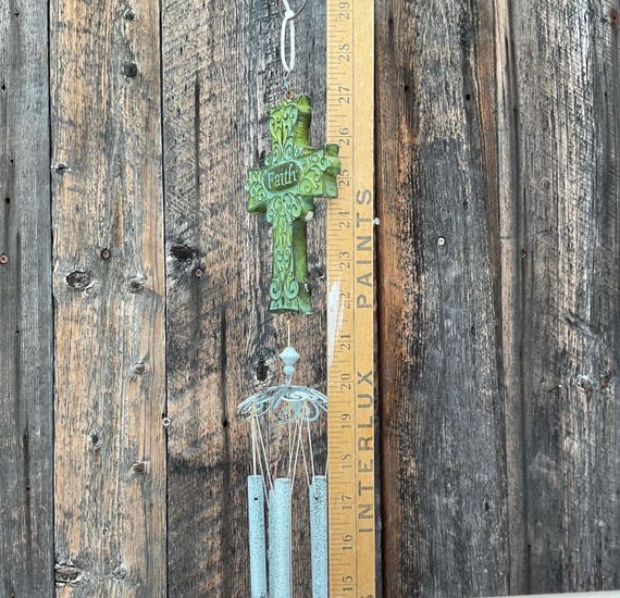 ウィンドチャイム 十字架 クロス 金属 風鈴 ウインドチャイム 吊り下げ