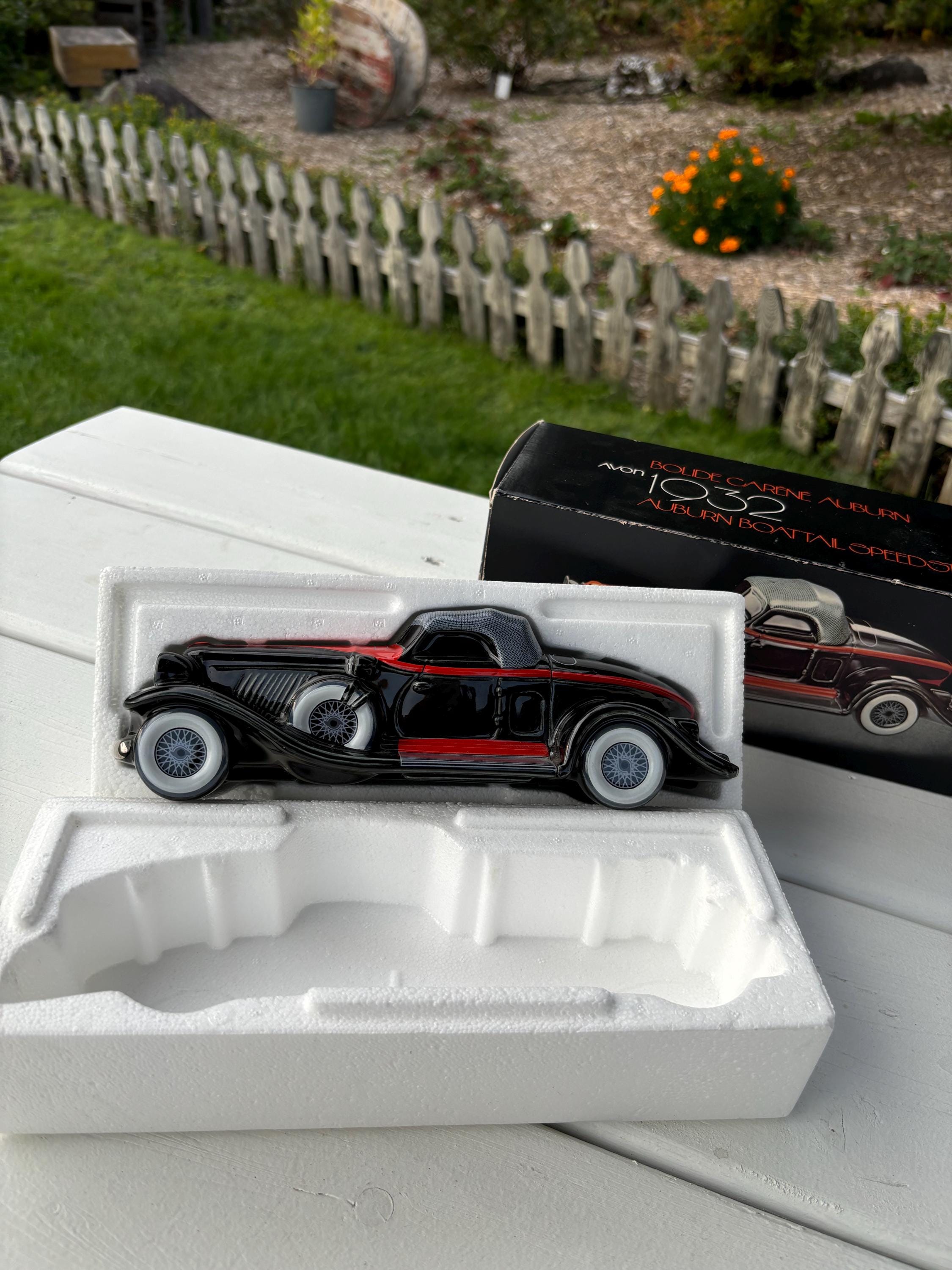 Vintage 1983 Avon Ceramarte 1932 Auburn Car Hand Crafted in Brazil