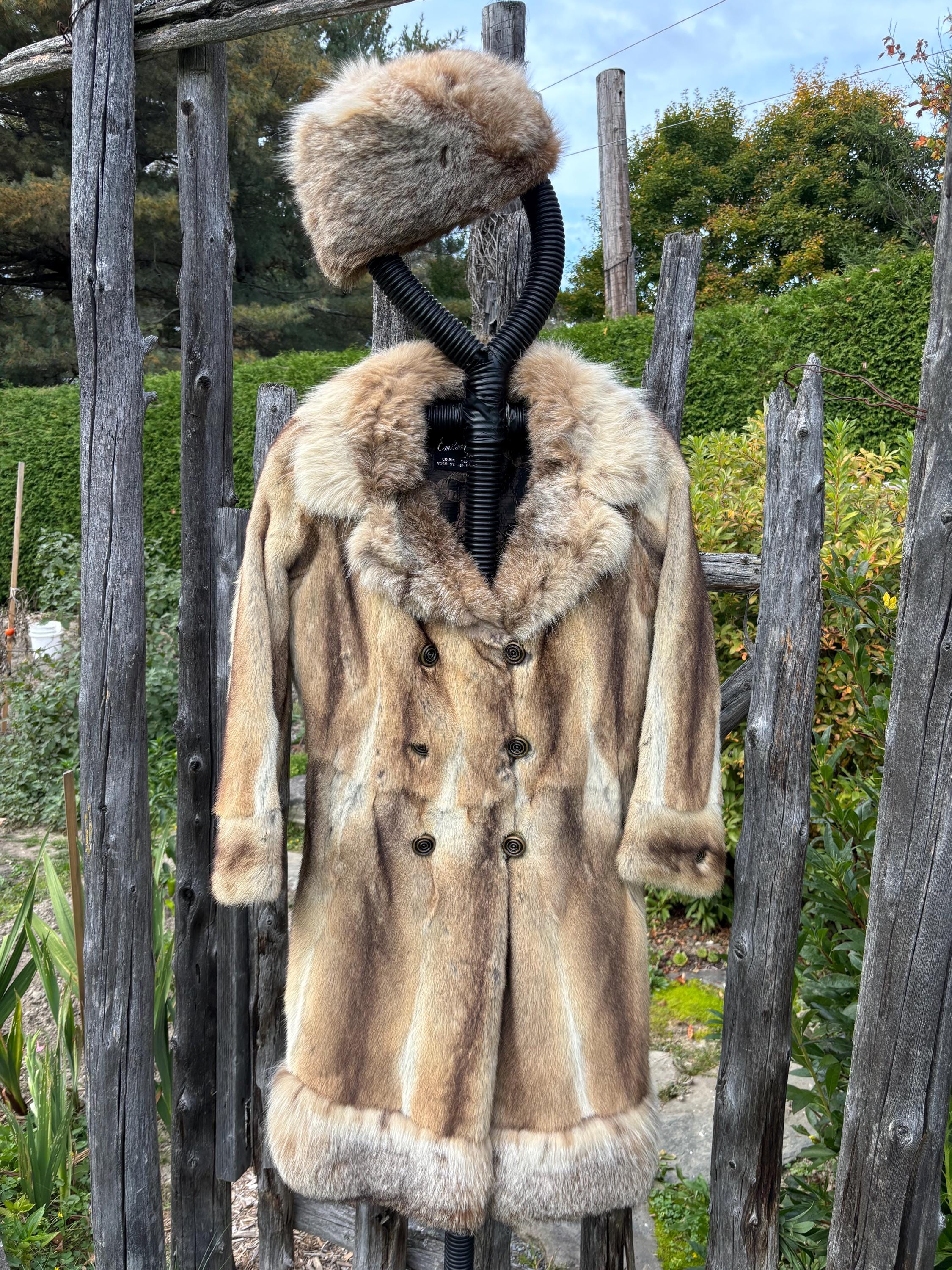 Marten Fur Coat, Collar and Border at the Bottom of the Coat in