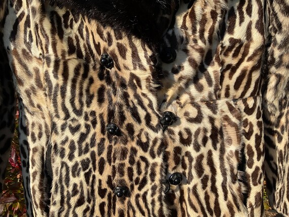 1980s Perry Ellis Leopard Print Faux Fur Oversized Coat main image 0