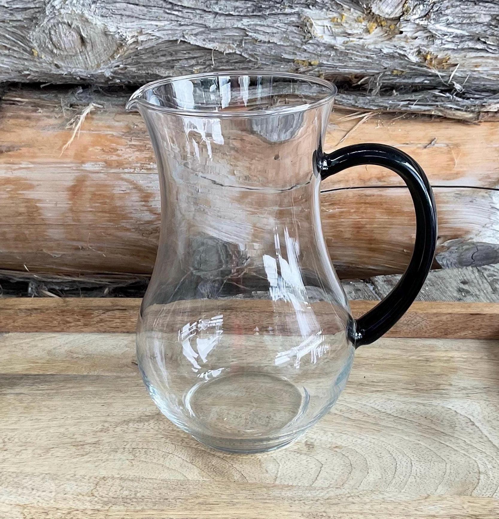 Brocca di vetro da 50 once, caraffa d'acqua Vintage per tè freddo, succo di frut