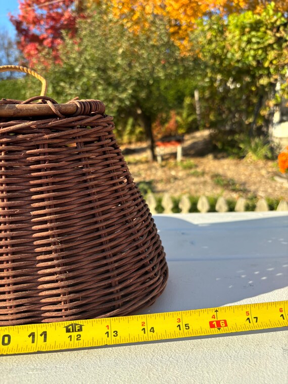 Panier De Pêche Osier Vintage – Cabane Rustique, Déco Ou Pêche à La Mouche