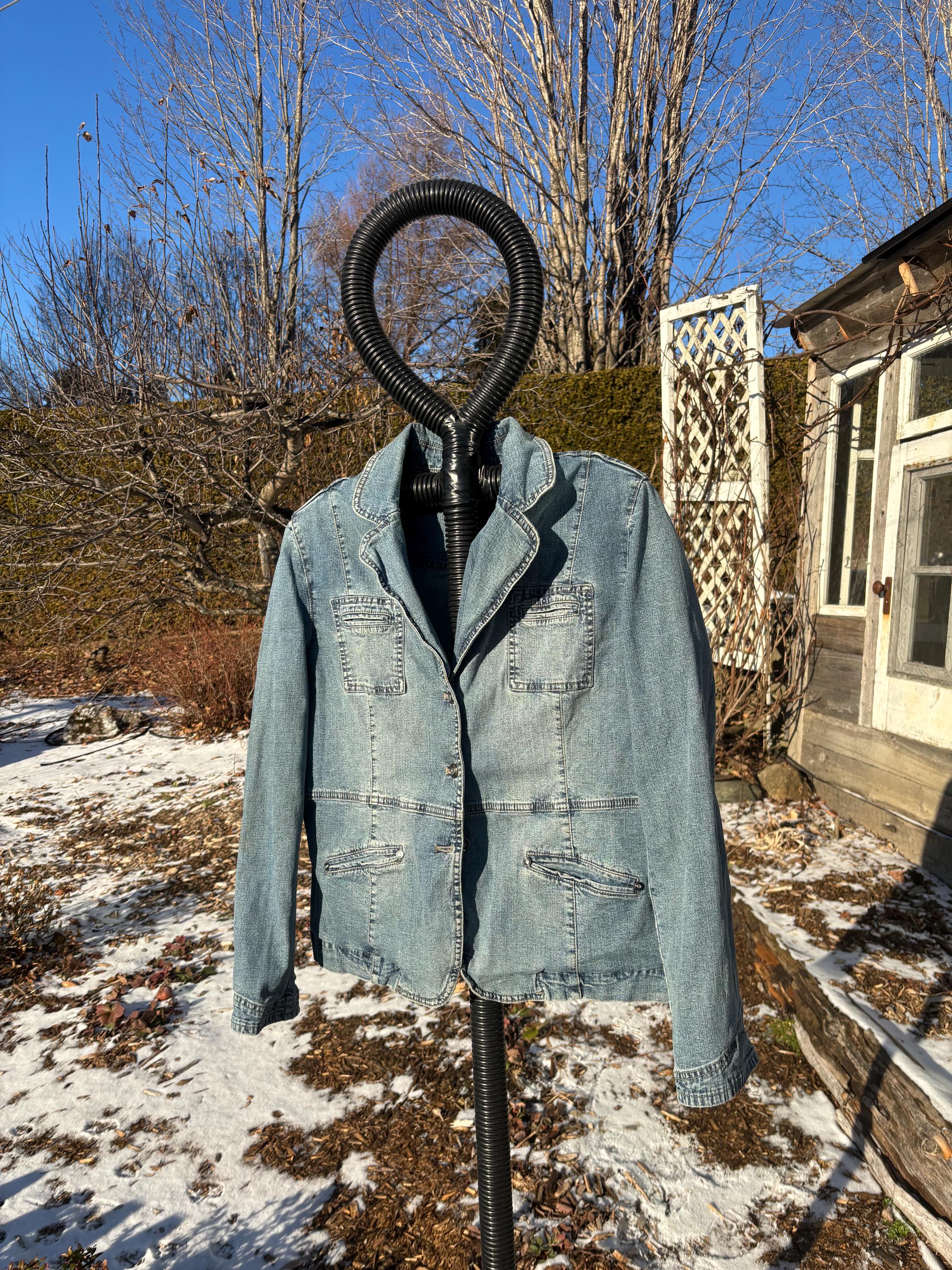 90s Denim Blazer - Etsy Canada