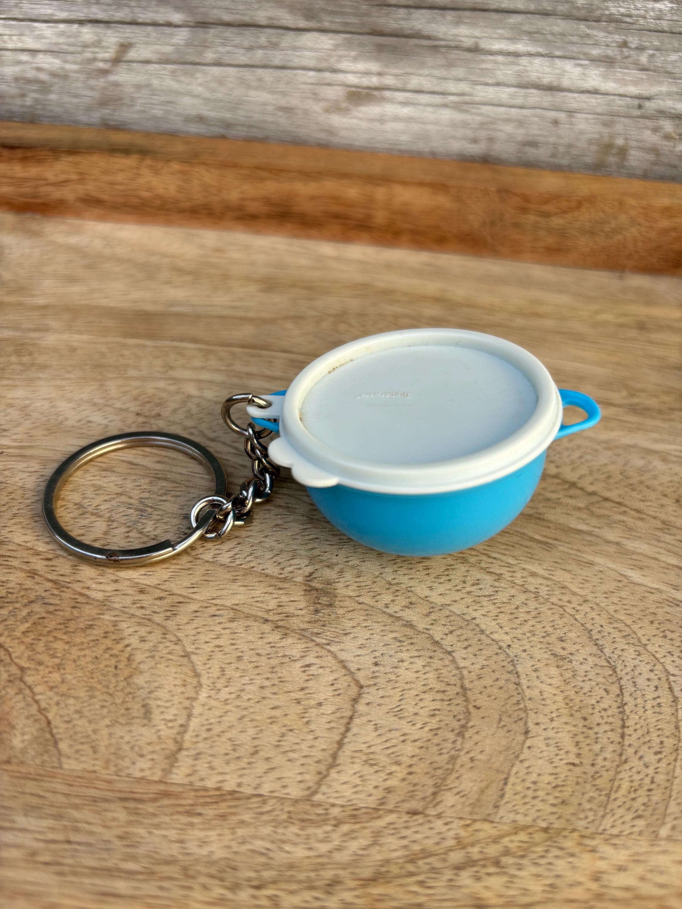 Tupperware New Miniature Thatsa Blue Bowl Keychain White Lid. - Etsy