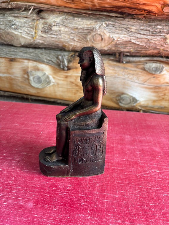 エジプト ファラオ像 金属製 約10cm エジプト ファラオ像 金属製 約10cm
