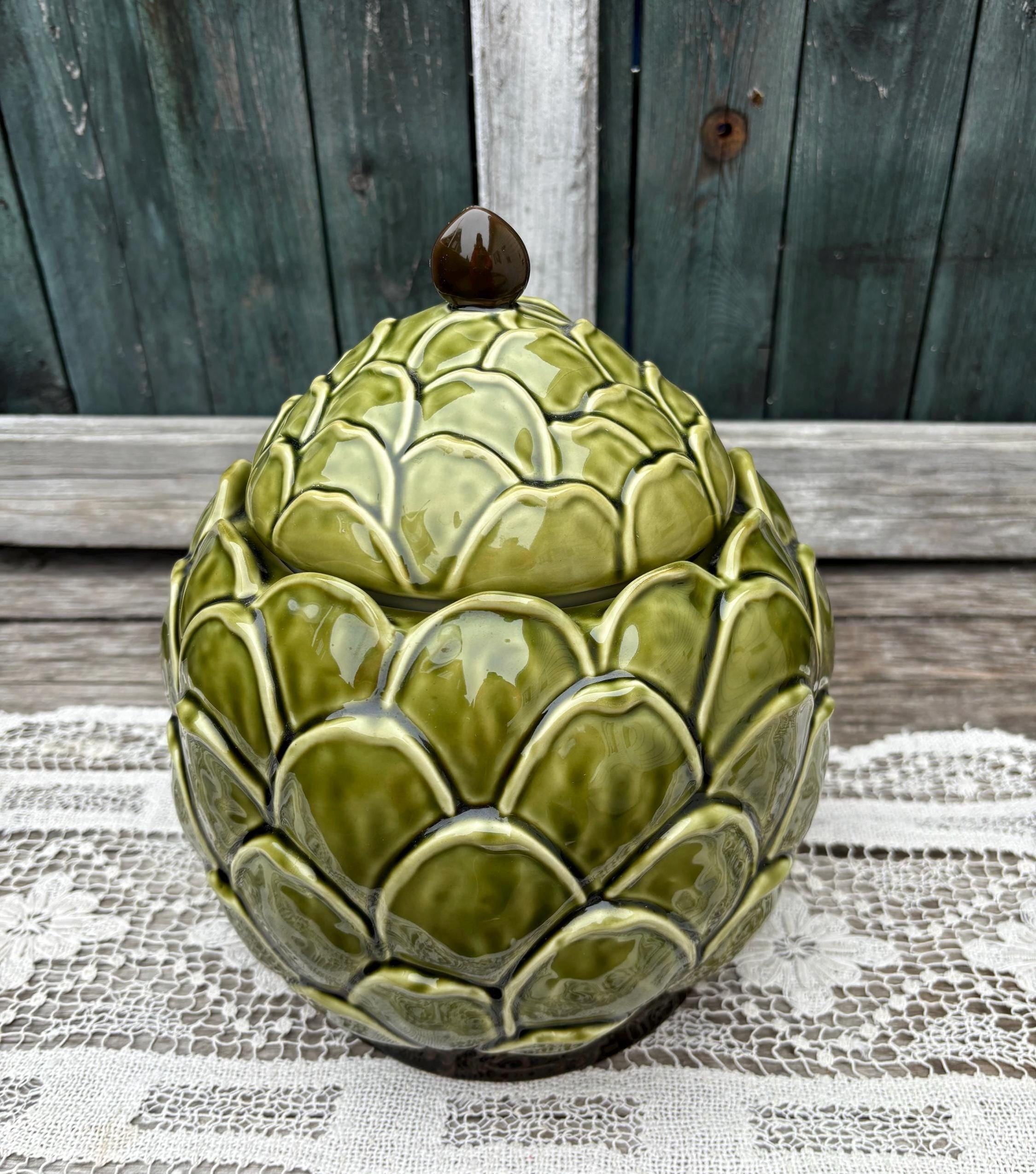 ヨーロッパの磁器 Artichoke ceramic - Etsy 日本